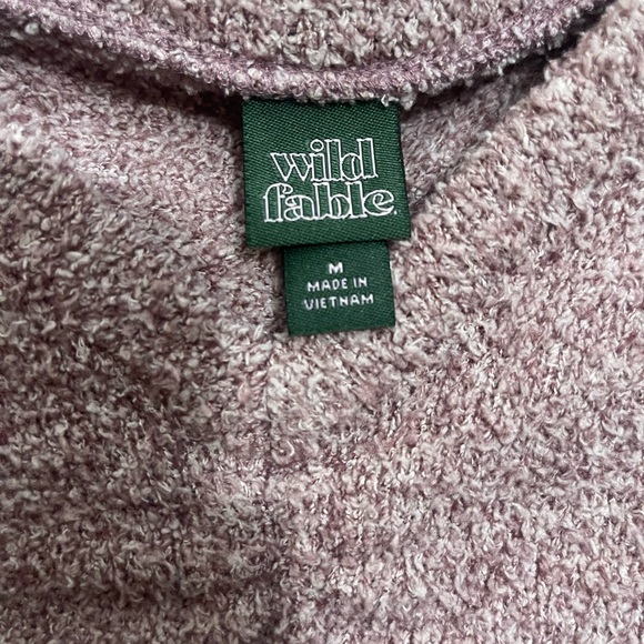 Fuzzy Long Sleeve Crop Top Medium - Picture 2 of 2